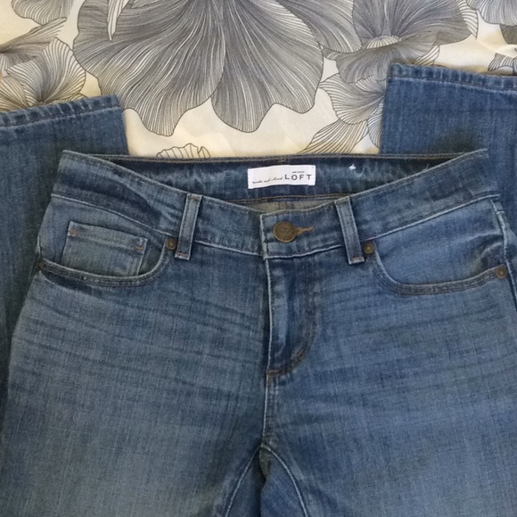 ANN TAYLOR LOFT 24/00P BLUE DENIM JEAN - Picture 3 of 6
